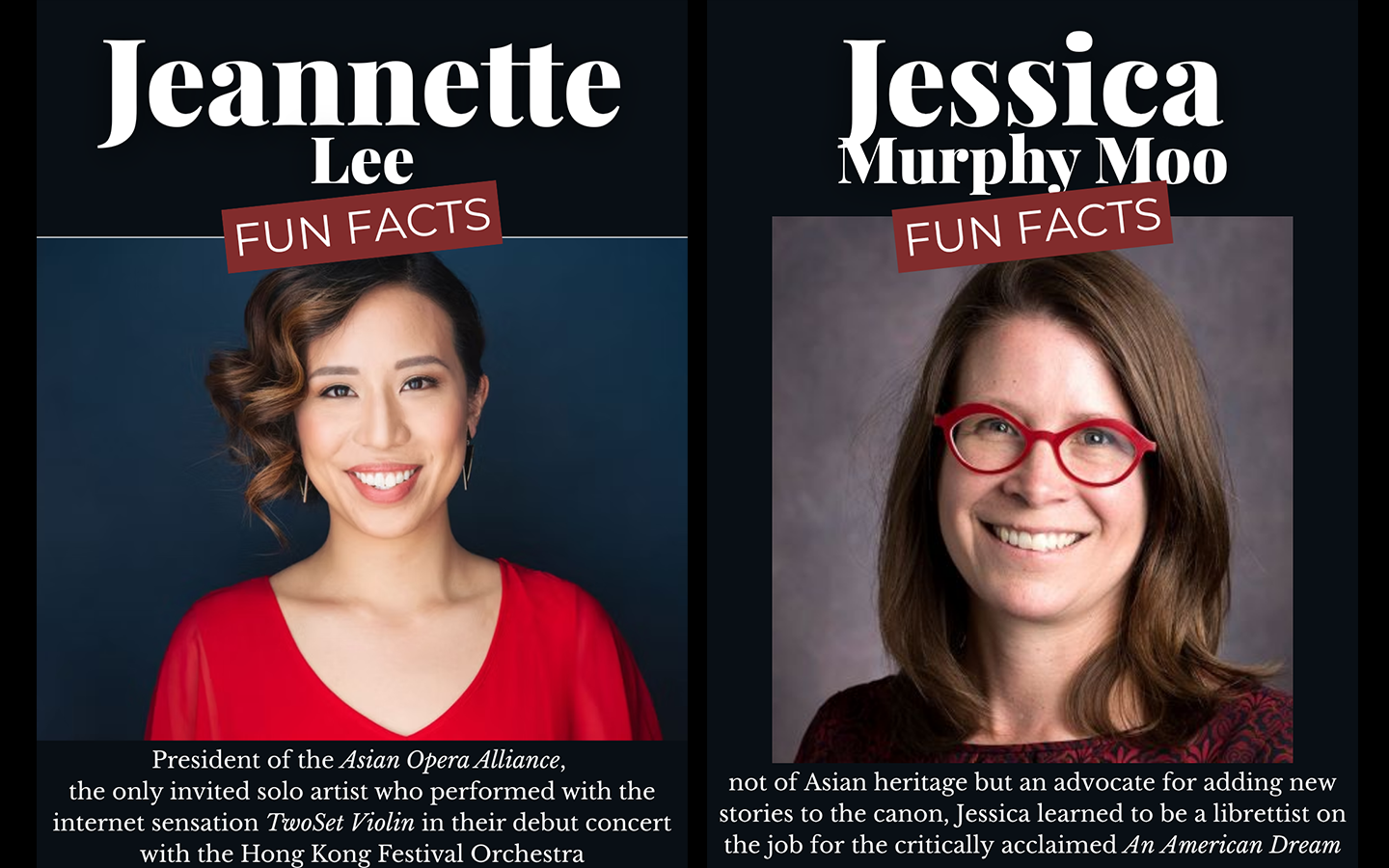 Images of Jeannette Lee and Jessica Murphy Moo